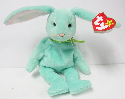 Hippity Mint Green Bunny (5th Generation Swing Tag)<br> Ty-Beanie Baby<br>(Click Pic-FULL DTEAILS)